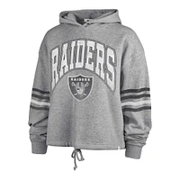 Women's '47 Heather Gray Las Vegas Raiders Upland Bennett Pullover Hoodie