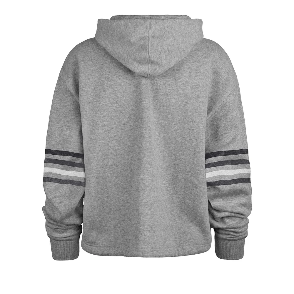 Women's '47 Heather Gray Las Vegas Raiders Upland Bennett Pullover Hoodie