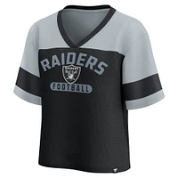 Women's Fanatics  Black/Silver Las Vegas Raiders Homeschool Jersey Poly V-Neck
Fashion Top