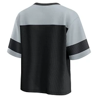 Women's Fanatics  Black/Silver Las Vegas Raiders Homeschool Jersey Poly V-Neck
Fashion Top
