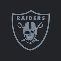 Women's Fanatics Black/White Las Vegas Raiders Backup Option Long Sleeve Hoodie T-Shirt