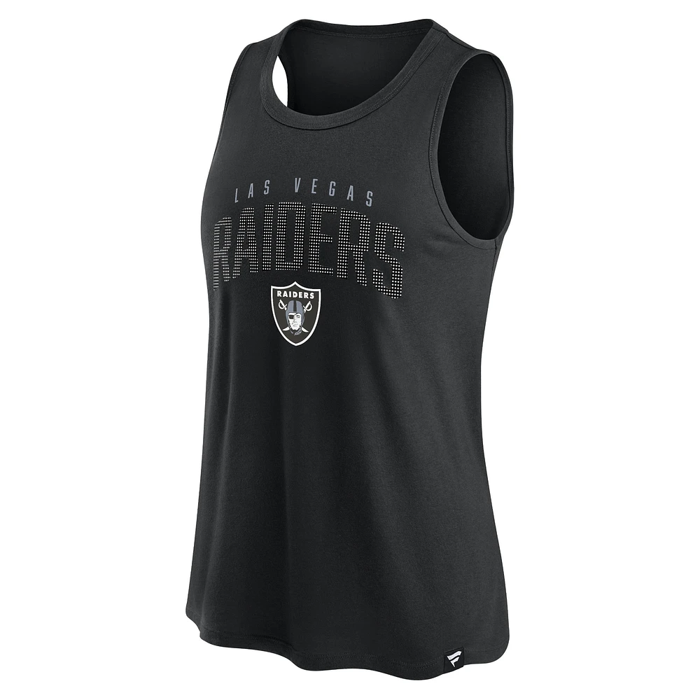 Women's Fanatics Black Las Vegas Raiders Classic Rhine Tank Top