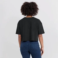 Women's Fanatics Black Las Vegas Raiders Elements Super Soft Boxy Cropped T-Shirt
