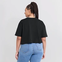 Women's Fanatics Black Las Vegas Raiders Elements Super Soft Boxy Cropped T-Shirt