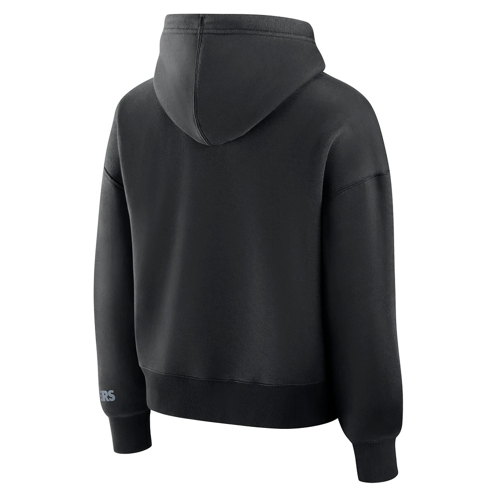 Women's Fanatics Black Las Vegas Raiders Legacy Fleece Pullover Hoodie