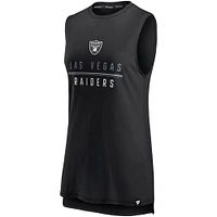 Women's Fanatics Black Las Vegas Raiders True Contender Tank Top