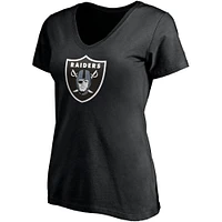 Women's Fanatics Darren Waller Black Las Vegas Raiders Player Icon Name & Number V-Neck T-Shirt