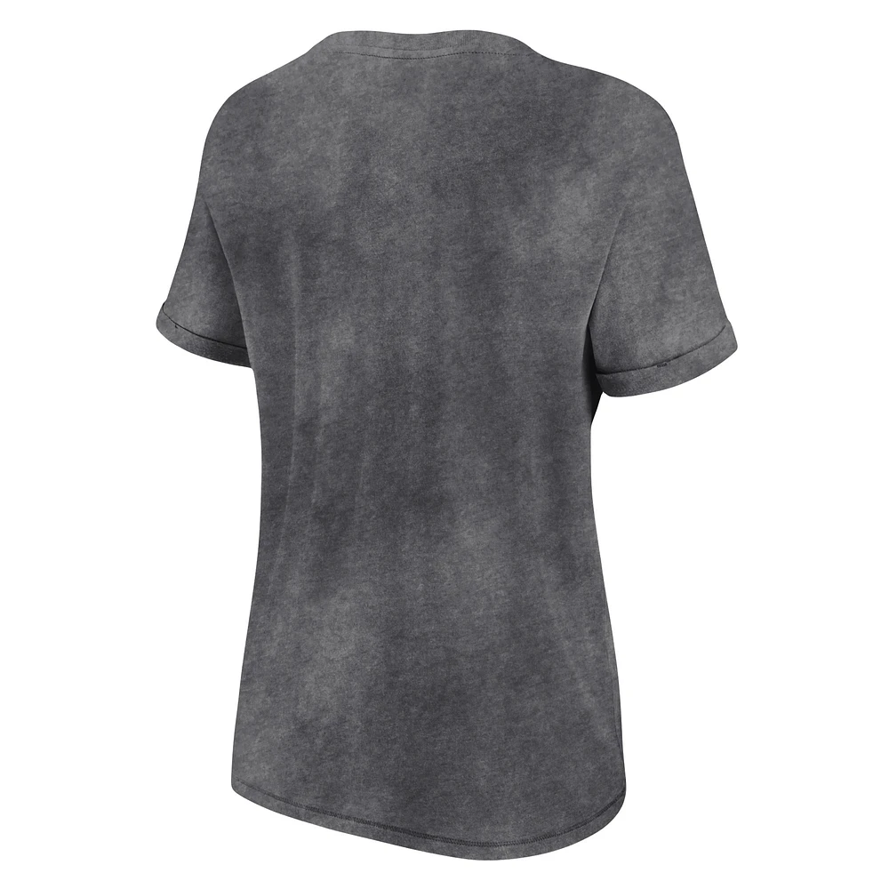 Women's Fanatics Heather Charcoal Las Vegas Raiders Hit - T-Shirt