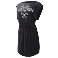 Women's G-III 4Her by Carl Banks  Black Las Vegas Raiders G.O.A.T. Swimsuit Cover-Up - Dress