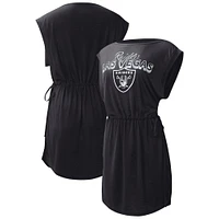 Women's G-III 4Her by Carl Banks  Black Las Vegas Raiders G.O.A.T. Swimsuit Cover-Up - Dress