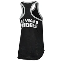 Women's G-III 4Her by Carl Banks Black Las Vegas Raiders Tater Burnout Tank Top