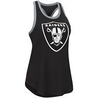 Women's G-III 4Her by Carl Banks Black Las Vegas Raiders Tater Tank Top