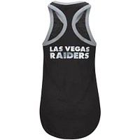 Women's G-III 4Her by Carl Banks Black Las Vegas Raiders Tater Tank Top
