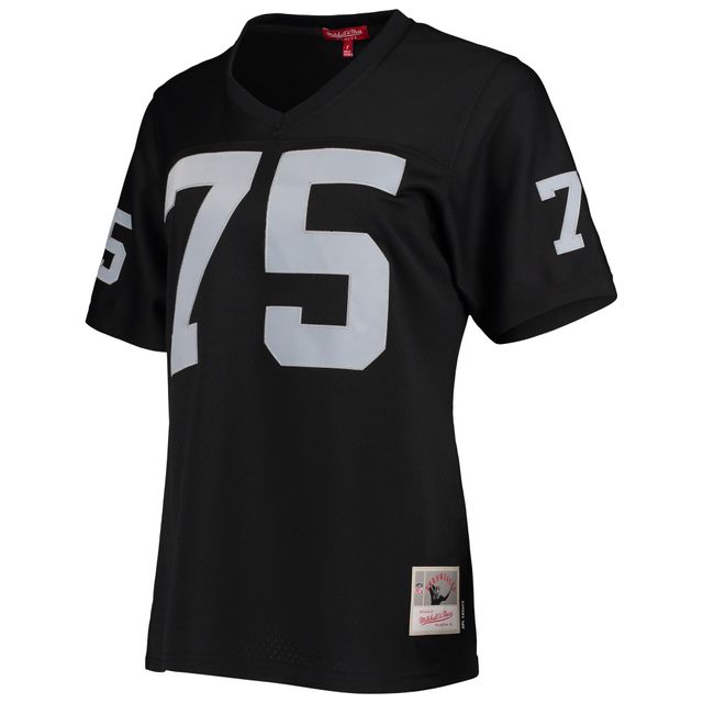 Maillot de joueur réplique Mitchell & Ness Howie Long noir pour femmes des Las Vegas Raiders Legacy