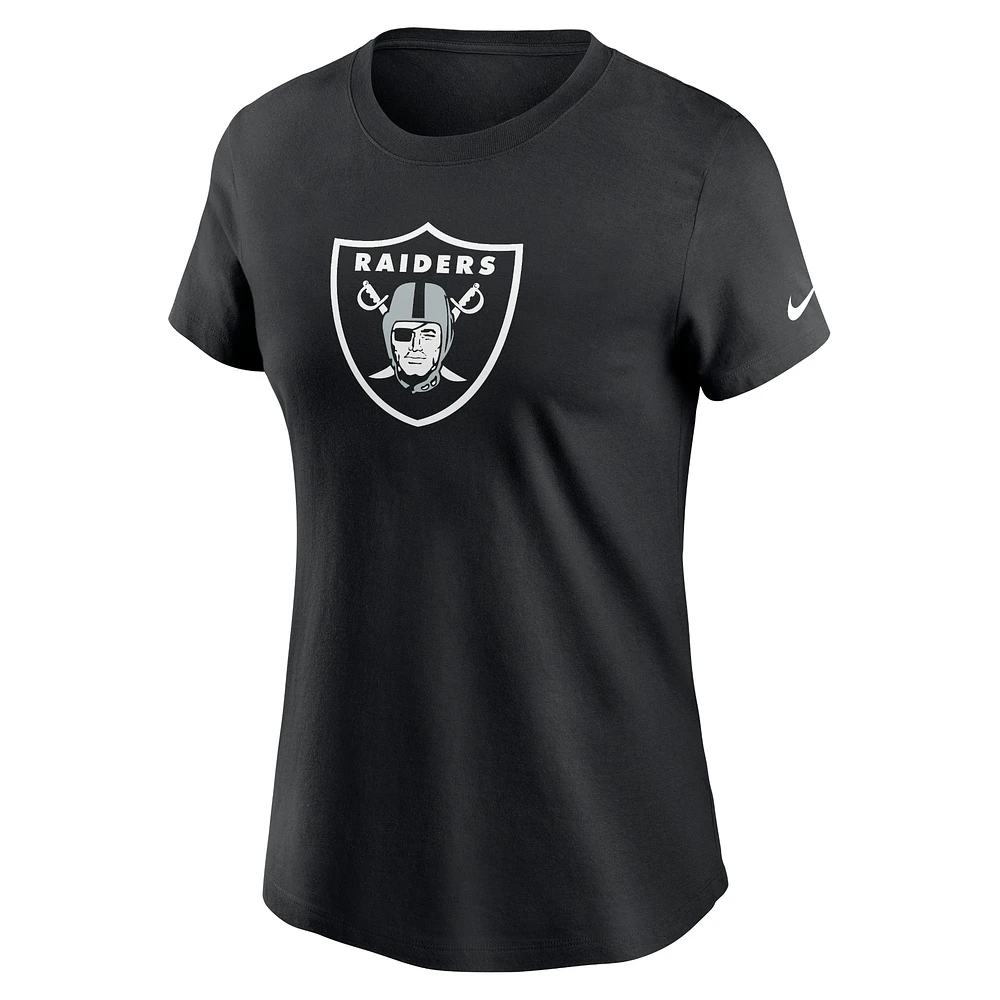 Women's Nike Black Las Vegas Raiders  Primary Logo T-Shirt