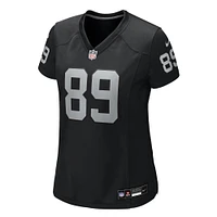 Women's Nike Brock Bowers  Black Las Vegas Raiders Team Game Jersey