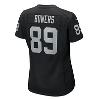 Women's Nike Brock Bowers  Black Las Vegas Raiders Team Game Jersey