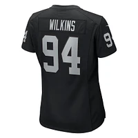 Women's Nike Christian Wilkins Black Las Vegas Raiders Team Game Jersey