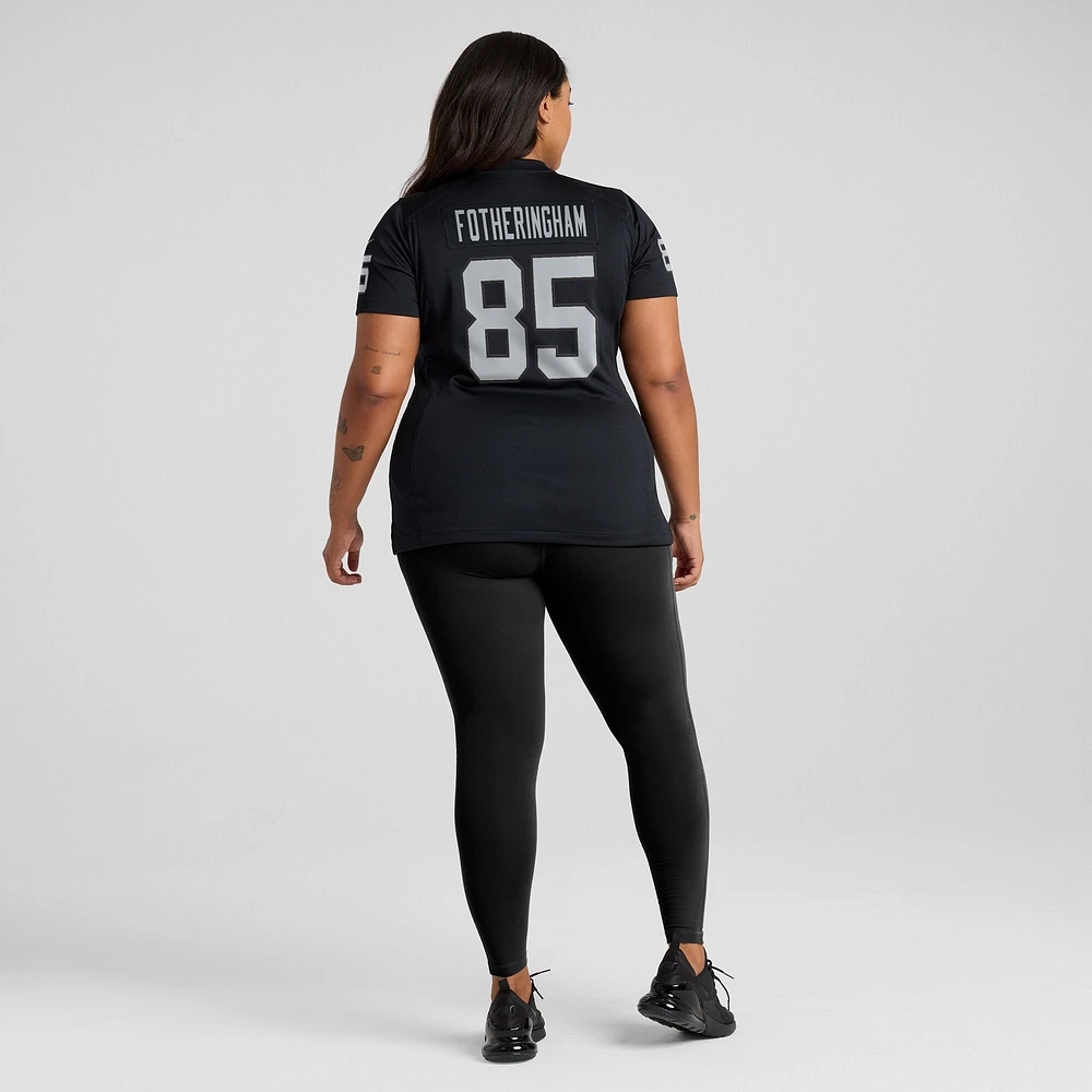 Maillot Nike Cole Fotheringham pour femme, noir, joueur de jeu des Las Vegas Raiders