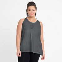 Women's Nike Gray Las Vegas Raiders Glory Crisscross Performance Tank Top