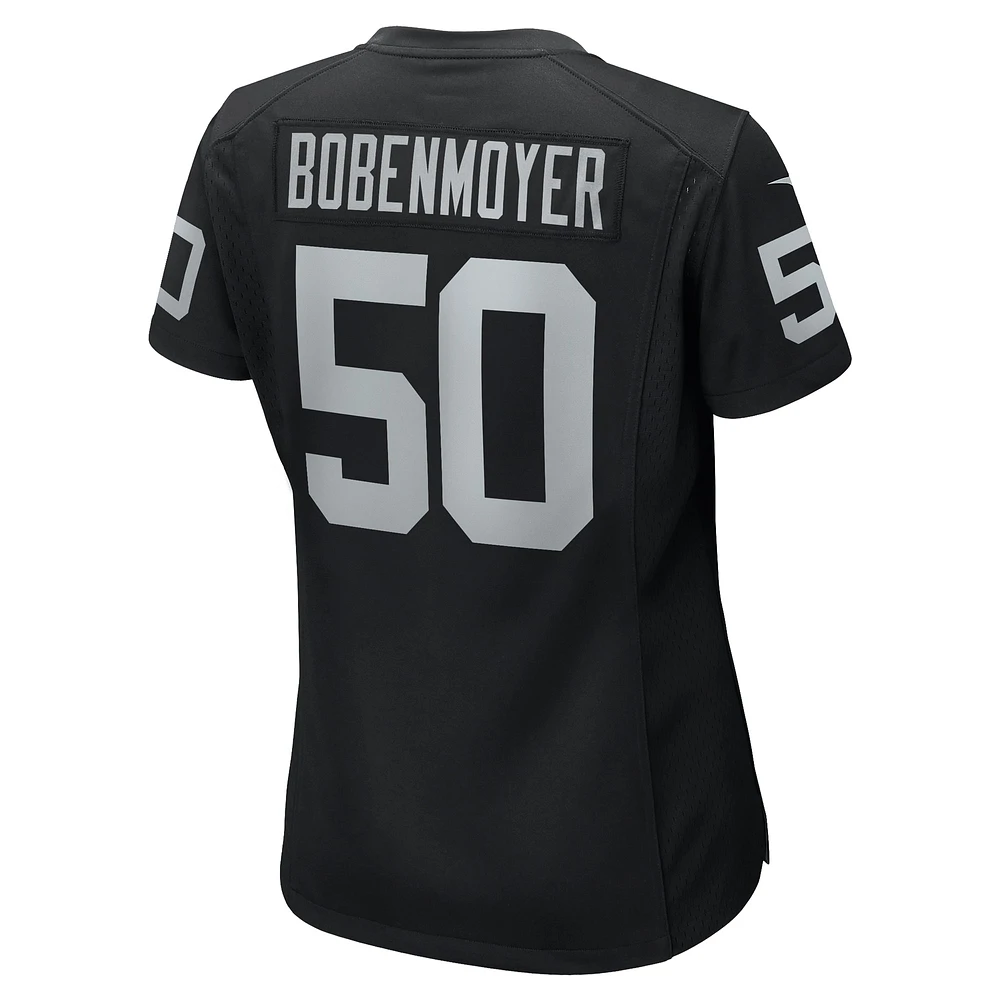 Women's Nike Jacob Bobenmoyer Black Las Vegas Raiders Game Player Jersey