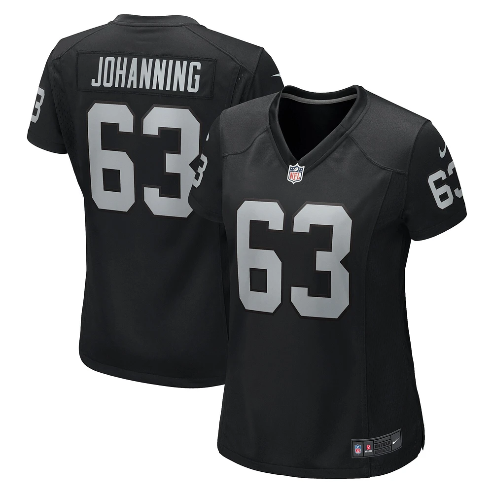 Women's Nike Jake Johanning Black Las Vegas Raiders Game Jersey