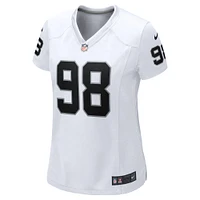 Women's Nike Maxx Crosby  White Las Vegas Raiders Game Jersey