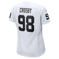 Women's Nike Maxx Crosby  White Las Vegas Raiders Game Jersey
