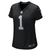 Women's Nike Number 1 Bride Black Las Vegas Raiders Game Jersey