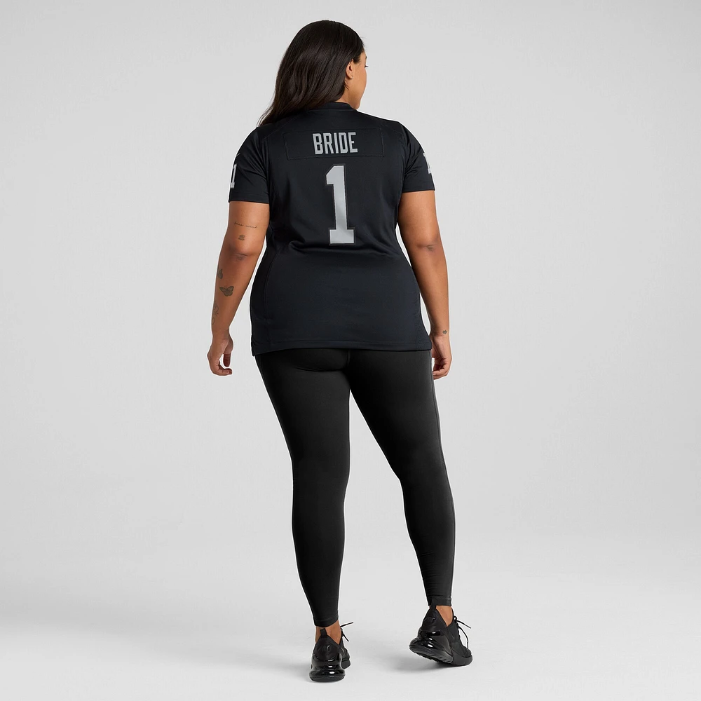 Women's Nike Number 1 Bride Black Las Vegas Raiders Game Jersey
