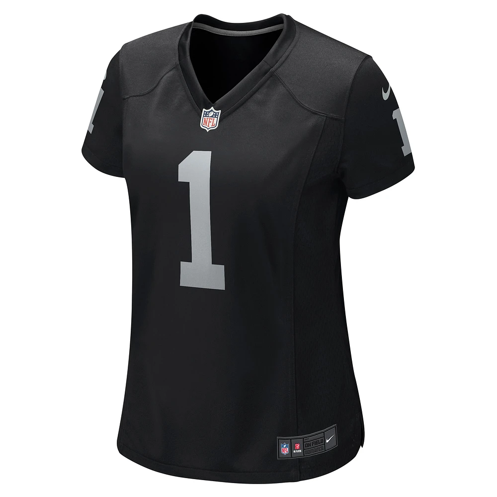 Women's Nike Number 1 Mom Black Las Vegas Raiders Game Jersey