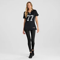 Maillot de jeu d'équipe Nike Thayer Munford Jr. noir pour femme des Las Vegas Raiders