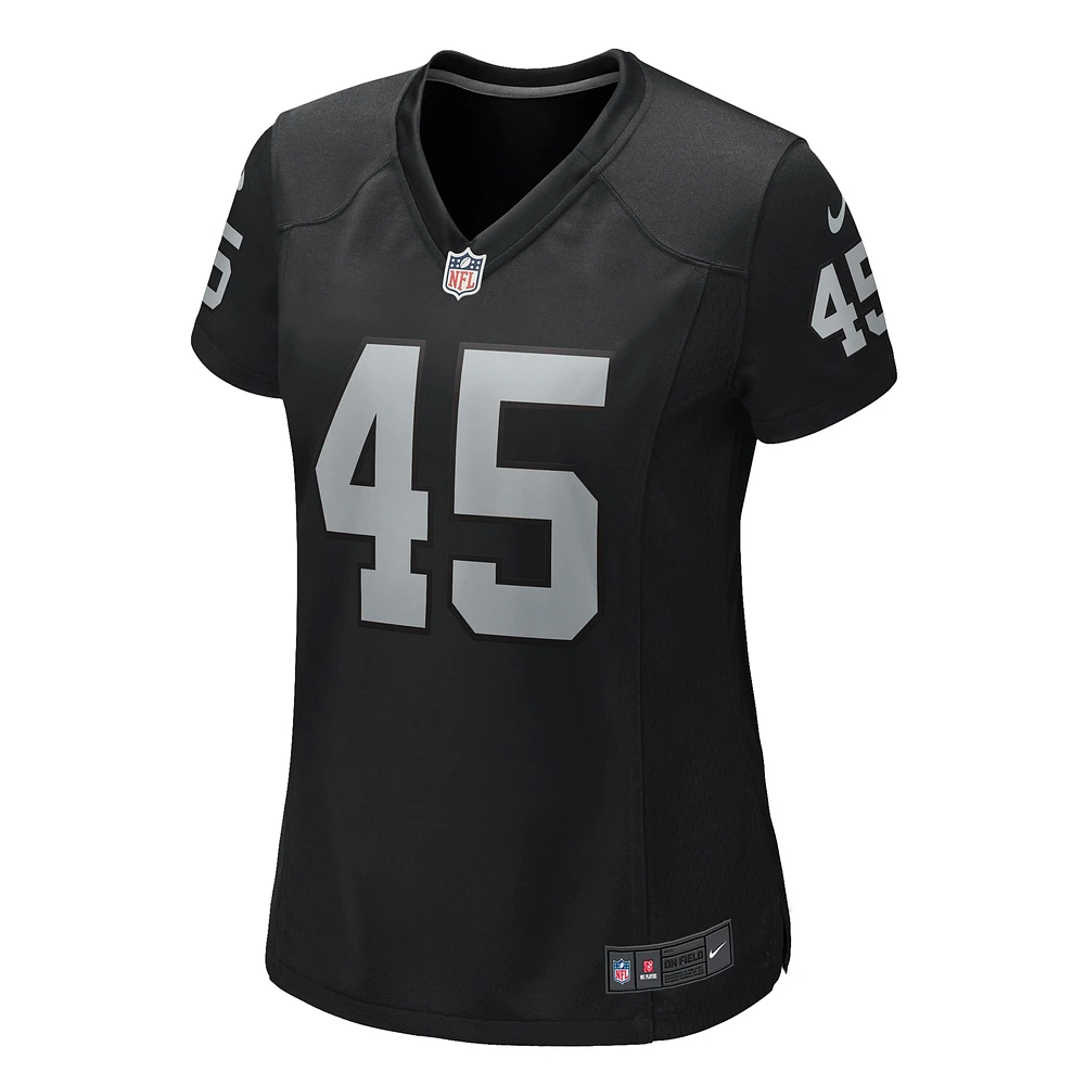 Women's Nike Tommy Eichenberg  Black Las Vegas Raiders Game Jersey