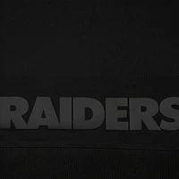 Women's Pro Standard Black Las Vegas Raiders Jeweled Cropped Pullover Hoodie