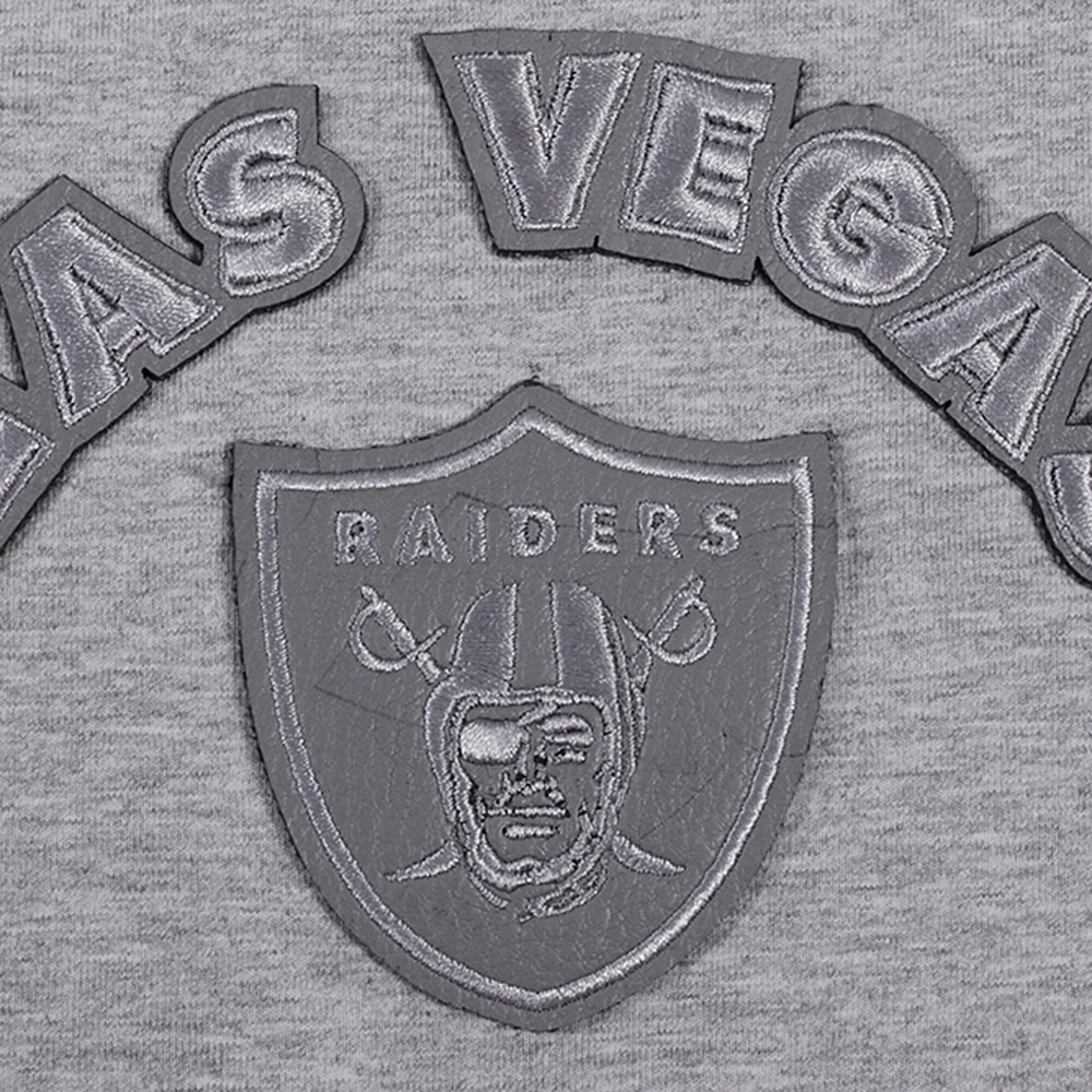 Women's Pro Standard Gray Las Vegas Raiders Triple Tonal Racerback Tank Top