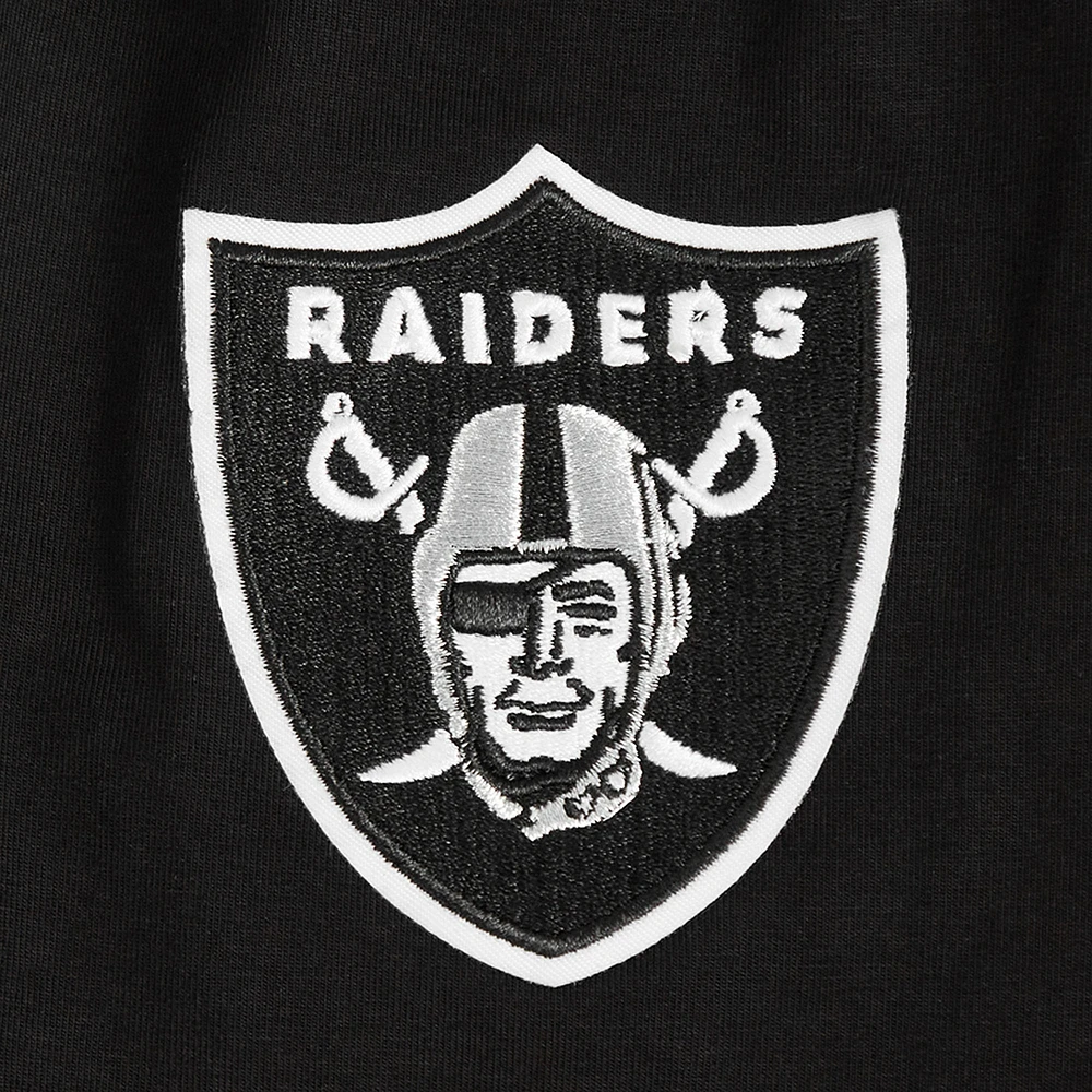 Women's Pro Standard Maxx Crosby Black Las Vegas Raiders Player Name & Number Cropped Boxy T-Shirt