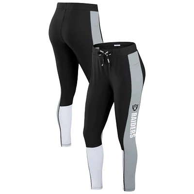 Leggings à blocs de couleurs noir/gris Las Vegas Raiders pour femme WEAR by Erin Andrews