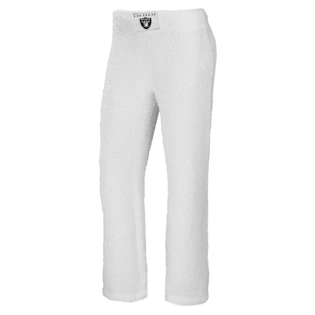 Women's WEAR by Erin Andrews Cream Las Vegas Raiders Cosy Scoop Neck Tank Top & Pants Sleep Set