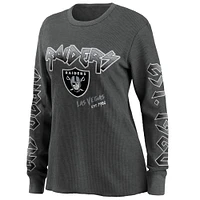 Women's WEAR by Erin Andrews Gray Las Vegas Raiders - Long Sleeve Thermal Top