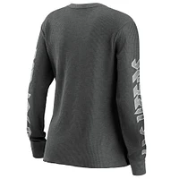 Women's WEAR by Erin Andrews Gray Las Vegas Raiders - Long Sleeve Thermal Top