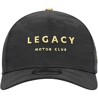 Men's New Era Black LEGACY Motor Club Tonal Black Camo 9FIFTY Trucker Adjustable Hat