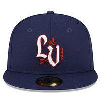 Men's New Era Navy Lehigh Valley IronPigs Authentic Collection 59FIFTY Fitted Hat