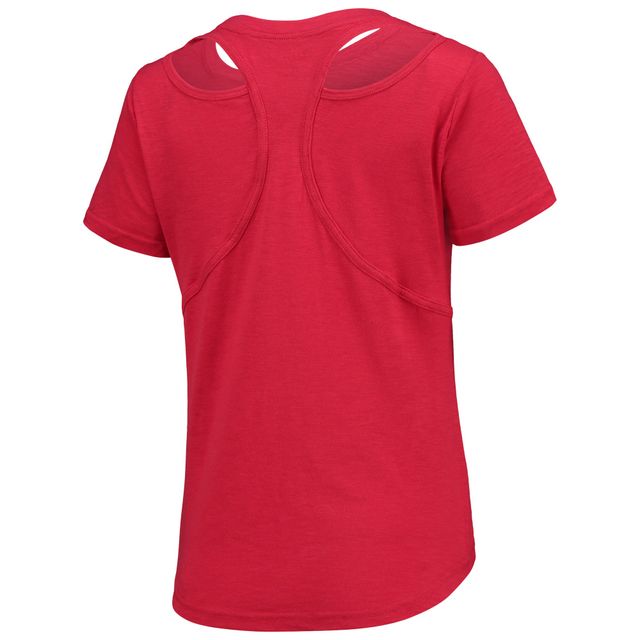 T-shirt rouge Lehigh Valley IronPigs Cut It Out pour femme