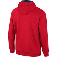 Men's Colosseum Navy Liberty Flames Team Half-Zip Pullover Hoodie