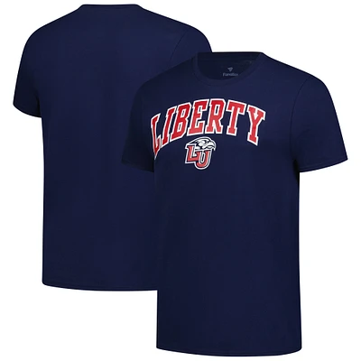 T-shirt bleu marine Liberty Flames Basic Arch pour homme