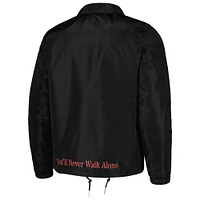 Men's Black Liverpool Coaches Full-Snap Jacket