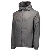 Men's Gray Liverpool Home Match Hoodie Full-Zip Windbreaker Jacket