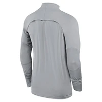 Men's Nike Gray Liverpool 2023/24 Strike Drill Raglan Quarter-Zip Top