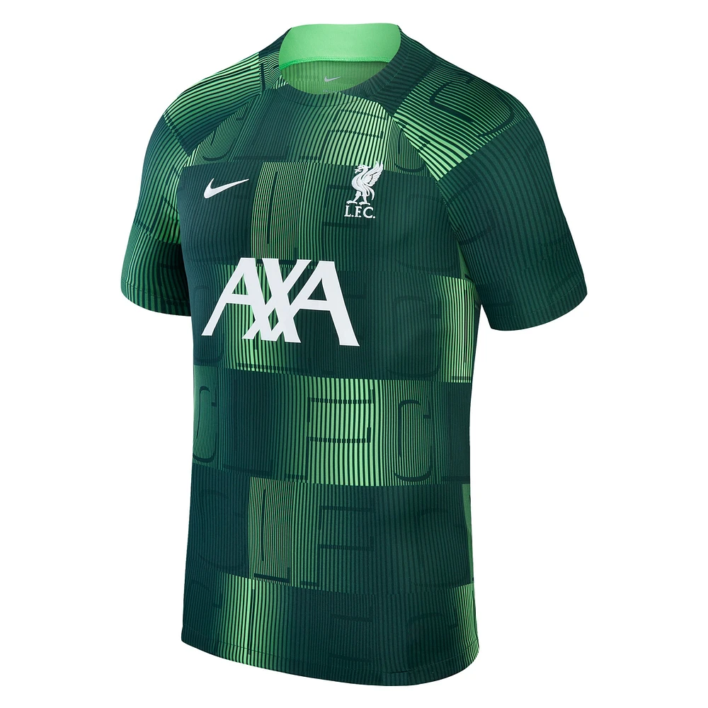 Haut d'Avant-Match Nike Liverpool 2023/24 Academy Pro Homme Vert