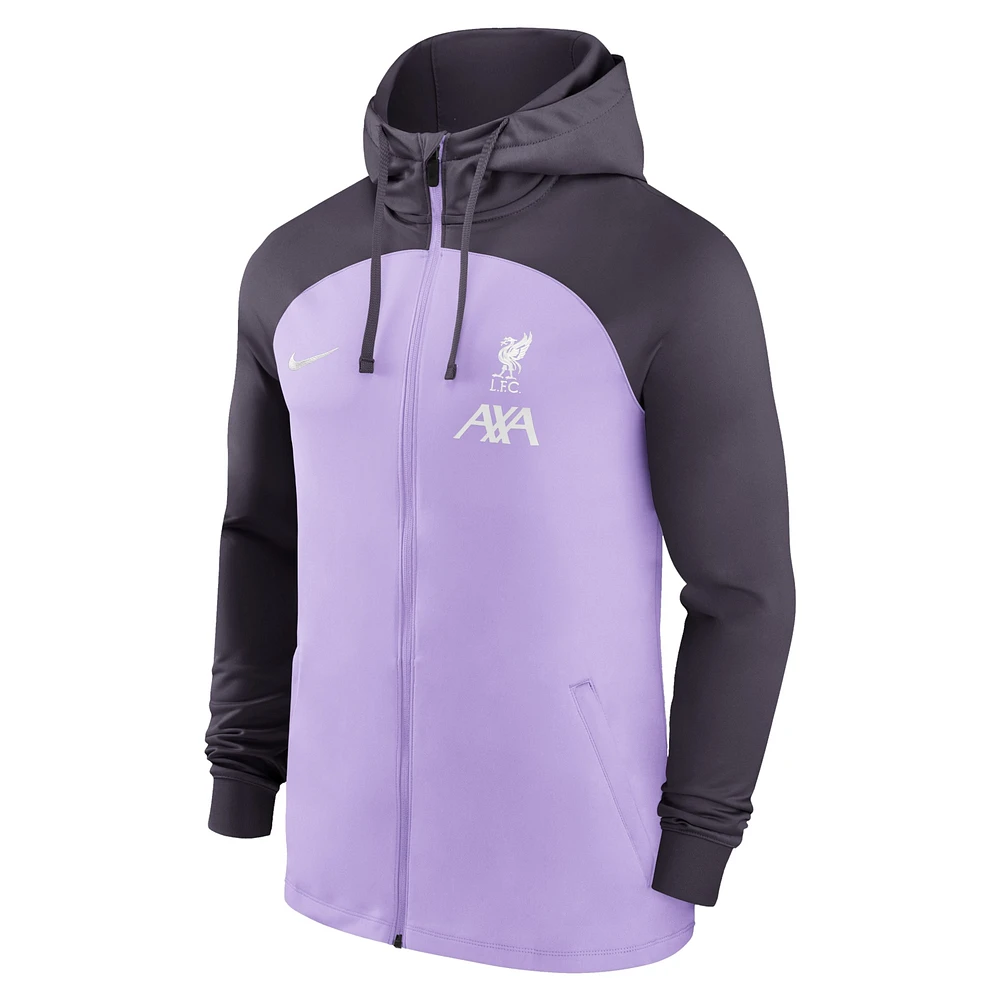 Men's Nike Purple Liverpool 2023 Strike Raglan Full-Zip Track Jacket